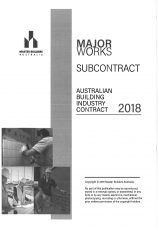 ABIC MW.SC-2018 Companion Subcontract to MW-2018 (Set of two)